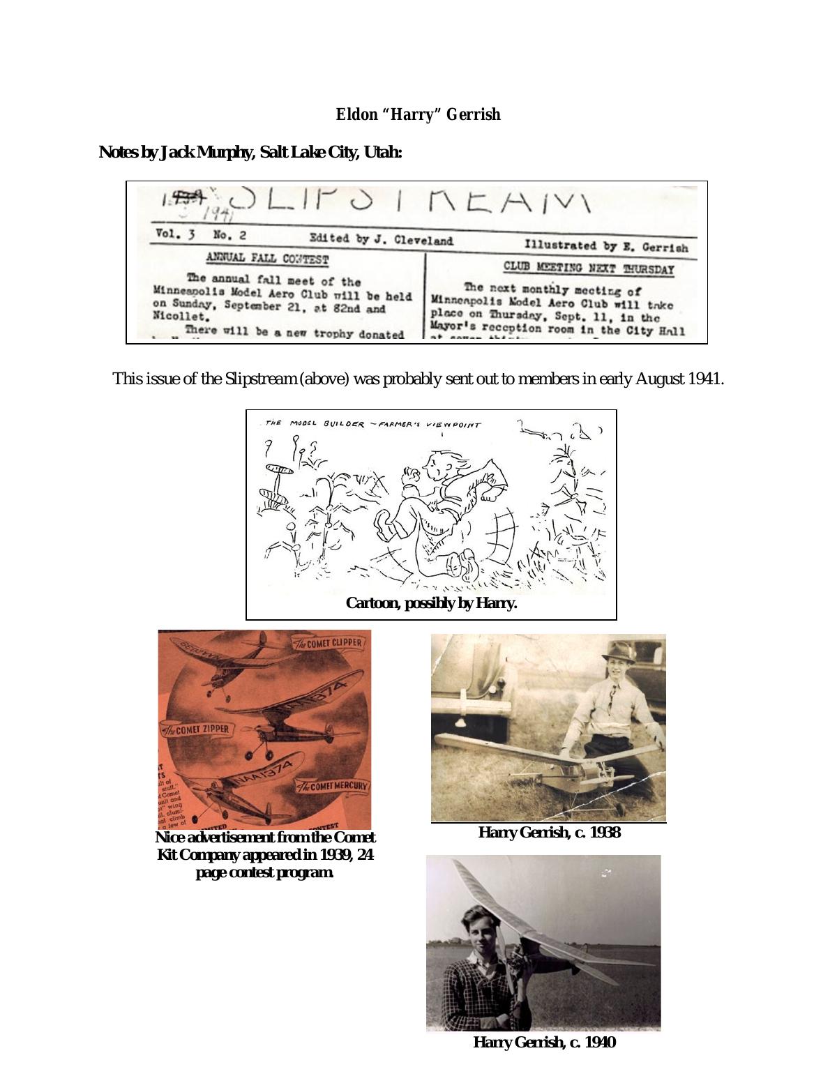 Page 11 of the original history of Minneapolis Model Aero Club (MMAC)