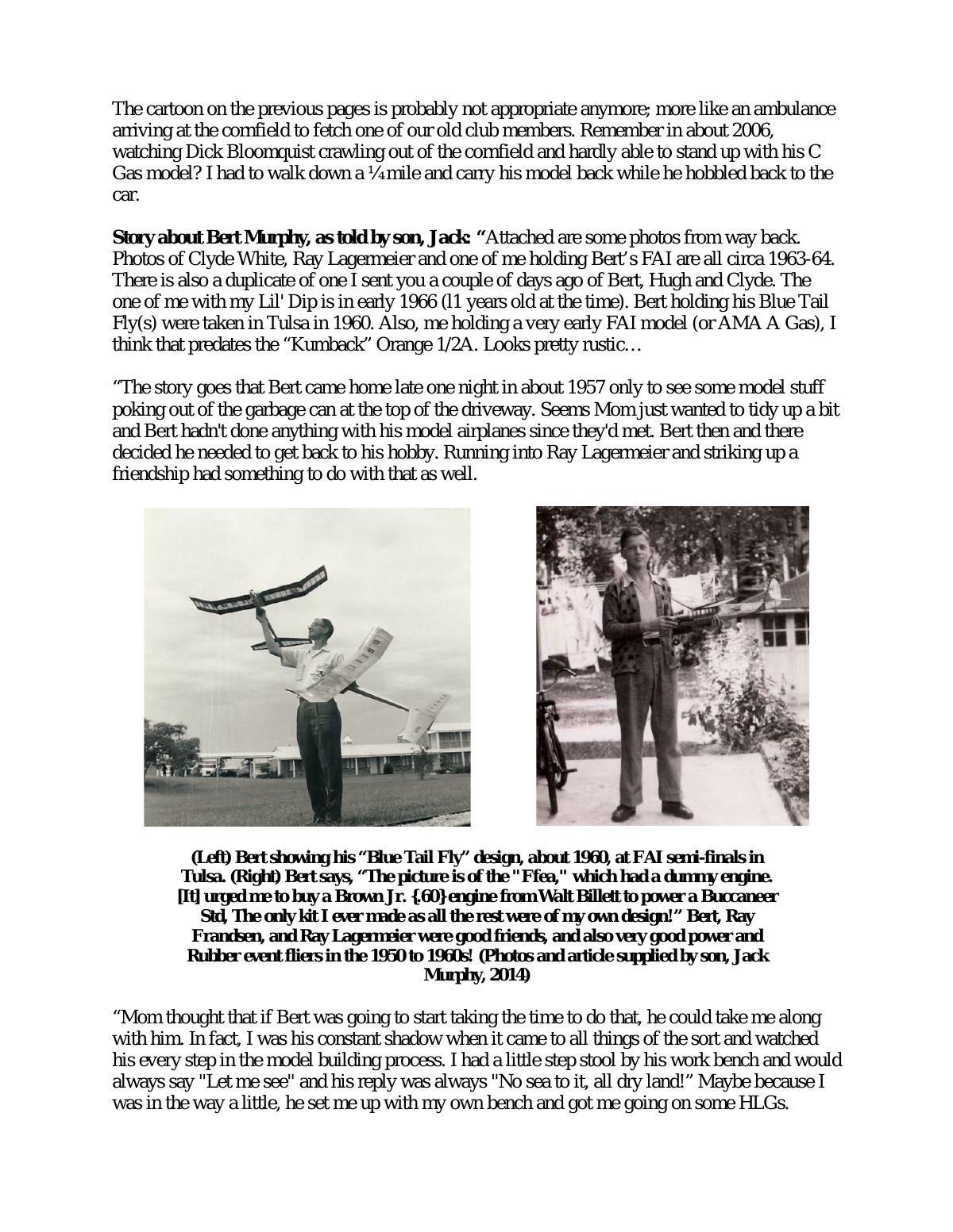 Page 12 of the original history of Minneapolis Model Aero Club (MMAC)