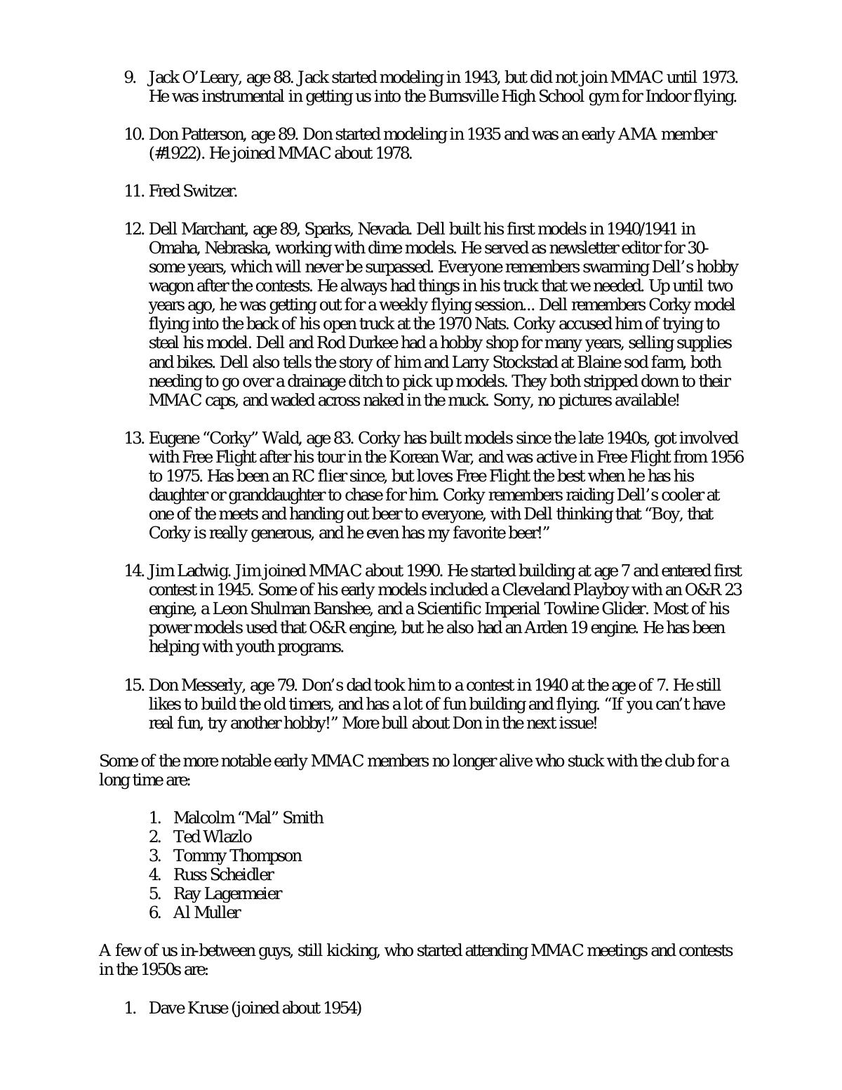 Page 7 of the original history of Minneapolis Model Aero Club (MMAC)