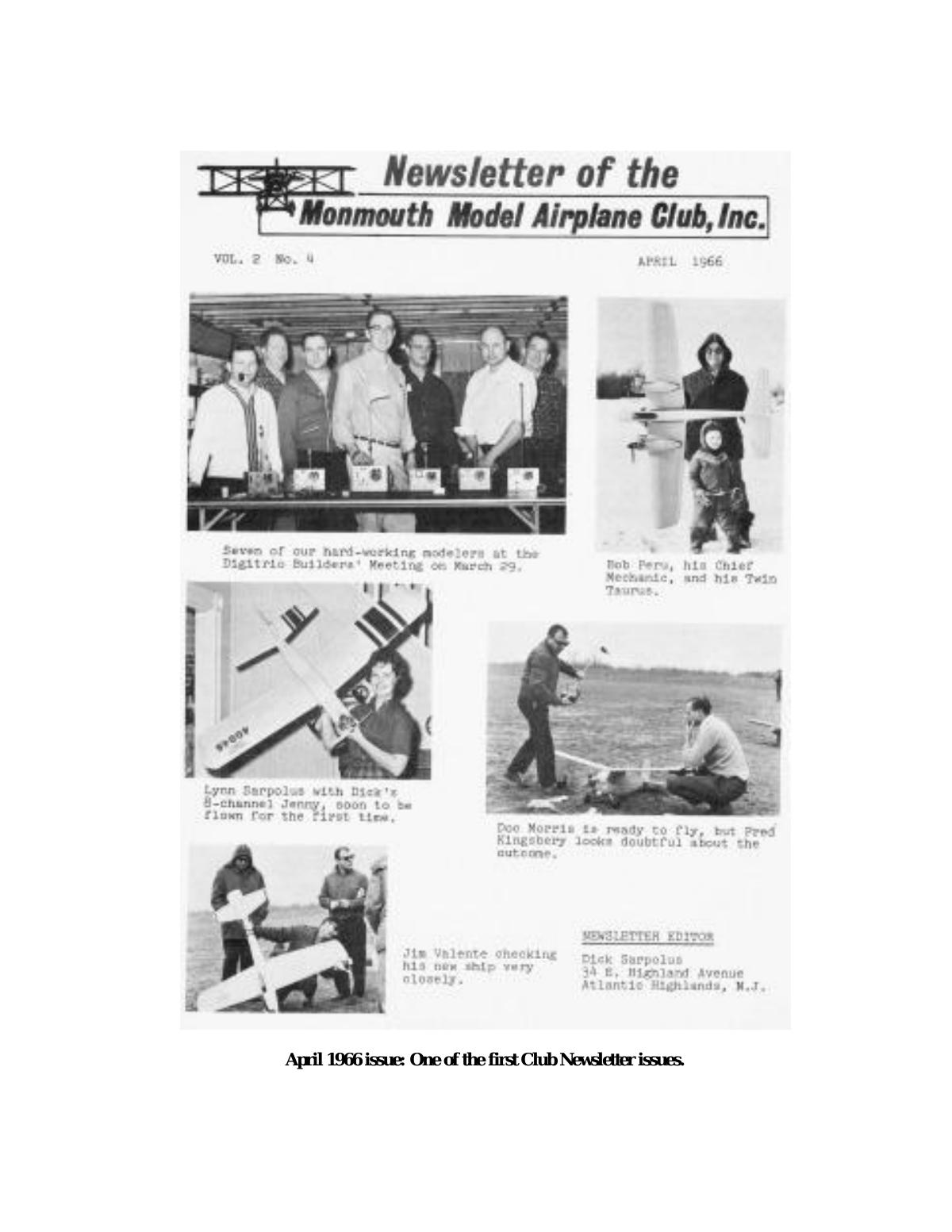 Page 7 of the original history of Monmouth Model Airplane Club