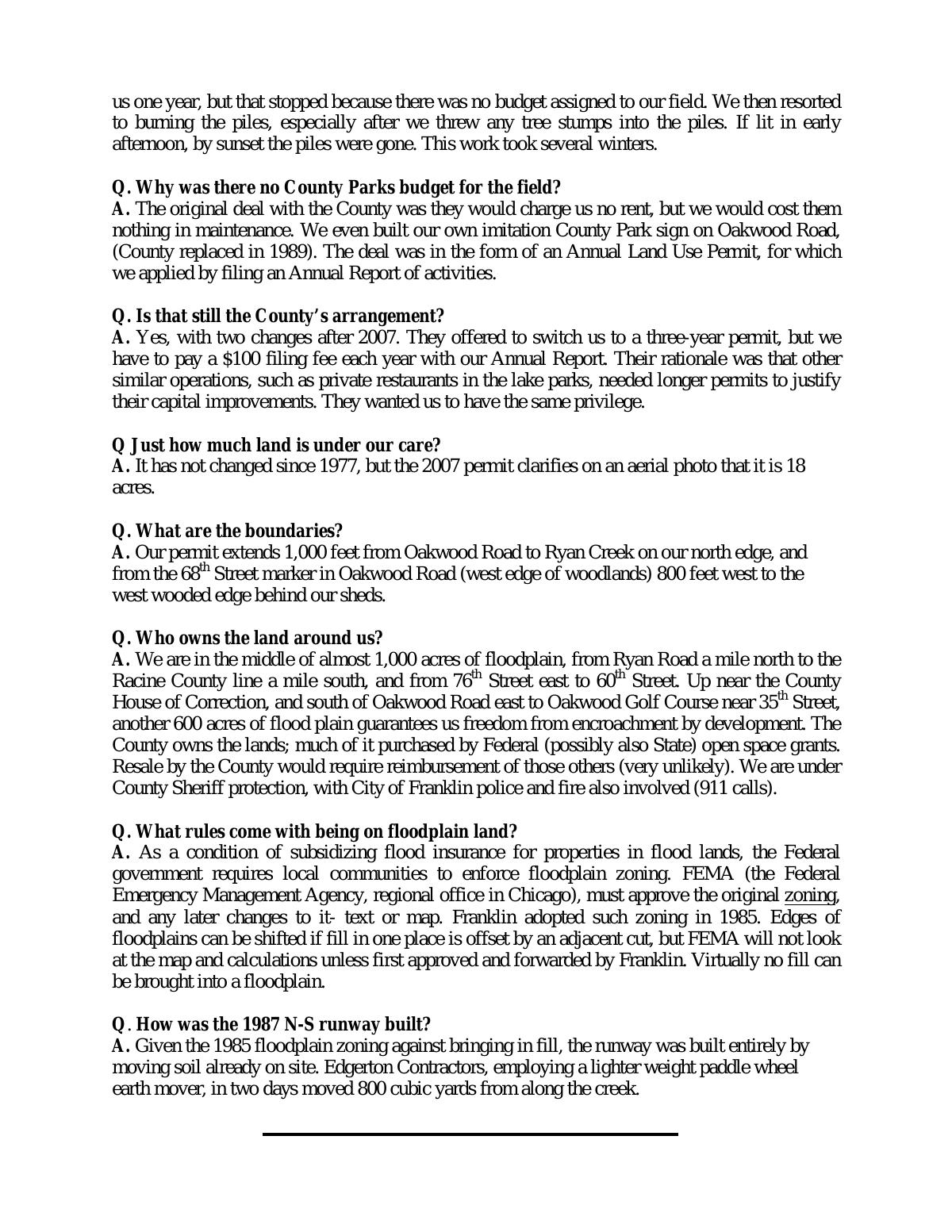 Page 3 of the original history of Rainbow Aero Modelers Society