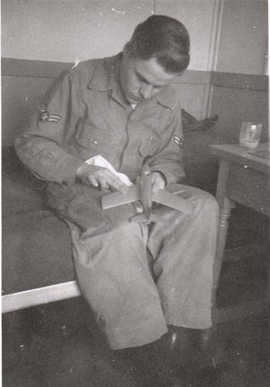 Photograph from the biography of Dennis M. (Mr. Penny Plane) Jaecks, page 1