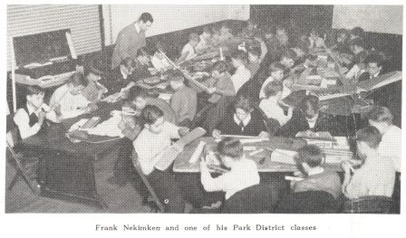 Photograph from the biography of Frank Nekimken, page 2