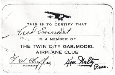 Photograph from the history of Minneapolis Model Aero Club, page 20
