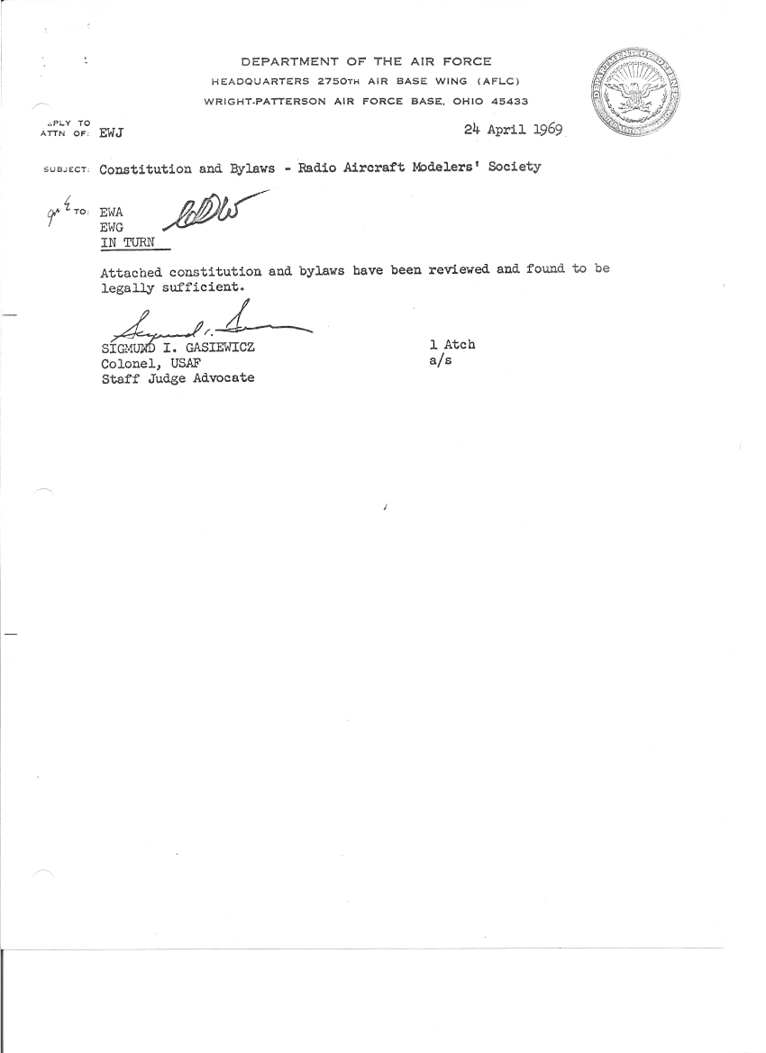Photograph from the history of Radio Aircraft Modelers Society (RAMS), page 10