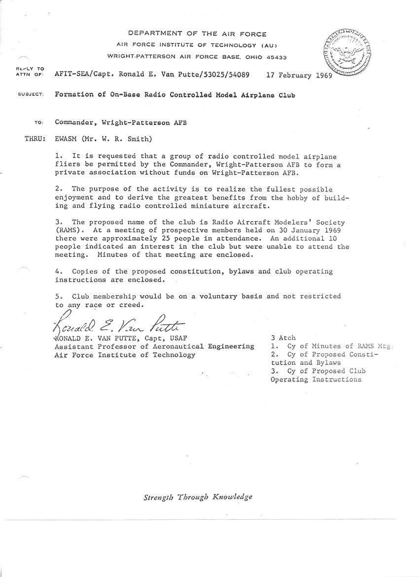 Photograph from the history of Radio Aircraft Modelers Society (RAMS), page 14